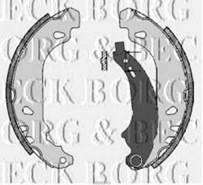 BORG & BECK bbs6243 -  Комплект тормозных колодок